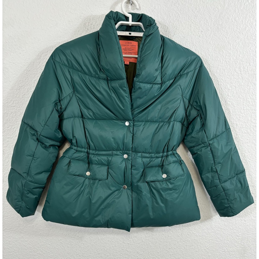 J.Crew Signature Puffer Jacket Womens‎ Small PrimaLoft Water-Repellent BA595